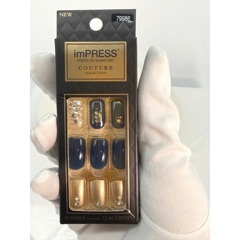 imPRESS Couture Collection Press On Manicure Haute 30 Nails 12 Accents NEW 94-23